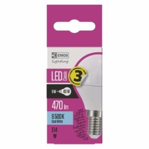 LED ΜΠΑΛΑΚΙ E14 6W 6500K ZQ1222
