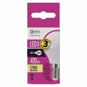 LED ΜΠΑΛΑΚΙ E14 6W 2700K ZQ1220