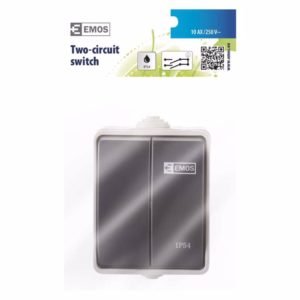 Στεγανός διακόπτης διπλός ακραίος αλερετουρ A1398.1