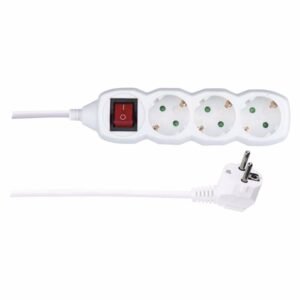 Πολύπριζο 3 θέσεων με διακόπτη 1.5m καλώδιο (3x1)