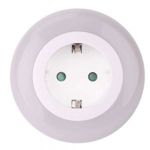LED Φωτιστικό Νυκτός EMOS P3308- Schuko με Αισθητήρα Φωτός Λευκό με Τεχνολογία Pass-through