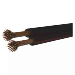 Καλωδιο Διπολικο Αθωρακιστο 2×0.50mm 100m Μαυρο S8250