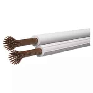Καλωδιο Διπολικο Αθωρακιστο 2×0.50mm 100m Λευκο S8251
