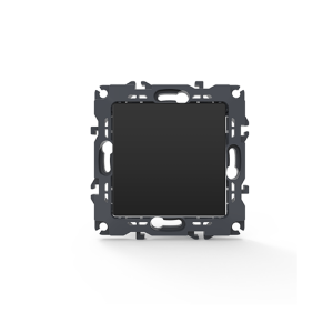 PRIME Διακοπτης Αλερετουρ με Κλιπ 1P 10AX 250VAC IP20 MAT Ανθρακι 1000110105