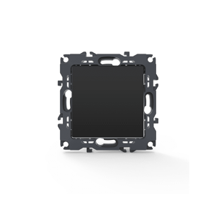 PRIME Διακοπτης Αλερετουρ με Κλιπ 1P 10AX 250VAC IP20 MAT Ανθρακι 1000110105