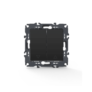 PRIME Διακοπτης Ρολων με Κλιπ 1-1P 10AX 250VAC IP20 MAT Ανθρακι 1000110605