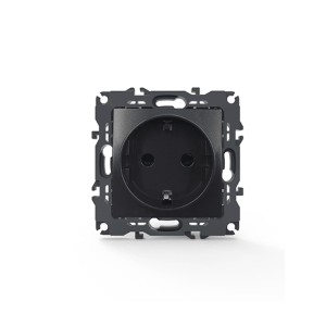 PRIME Πριζα Σουκο Ασφαλειας 1x2p+e 16A 250VAC IP20 MAT Ανθρακι 1000116005