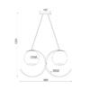 ACA ΚΡΕΜΑΣΤΟ ΦΩΤΙΣΤΙΚΟ IPARELLE 2 X E27 – DCR17502P - Image 2