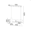 ACA ΚΡΕΜΑΣΤΟ ΦΩΤΙΣΤΙΚΟ LED 1XGU10 LINEA 12W- DCR21LEDP60B - Image 2