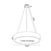 ACA ΚΡΕΜΑΣΤΟ ΦΩΤΙΣΤΙΚΟ OPTIMUS D35XH140CM – V29LEDP35BK - Image 2