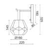ACA ΕΠΙΤΟΙΧΙΟ ΦΩΤΙΣΤΙΚΟ DIAMONDRA – V371481WA - Image 2