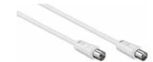 Καλωδιο Τηλεορασης 3M Λευκο Αρσενικο Σε Θηλυκο Πλαγιας