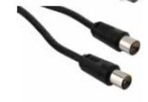 Καλωδιο Τηλεορασης 5M Μαυρο Αρσενικο Σε Θηλυκο Πλαγιας