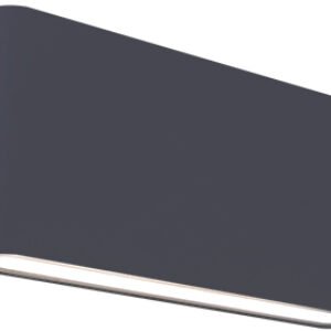 Απλικα LED Πλακε DOWN 6W 3000K Ανθρακι Αλουμινιου