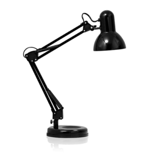 Φωτιστικό Γραφείου Σχεδιαστηρίου Μαύρο με Βάση Ε27 17-00916-2