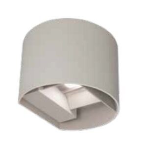 Απλικα LED Οβαλ UP & DOWN 2x5w 3CCT Γκρι Αλουμινιου