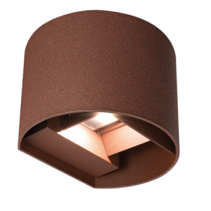 Απλικα LED Οβαλ UP & DOWN 2x5w 3CCT Σκουρια Αλουμινιου