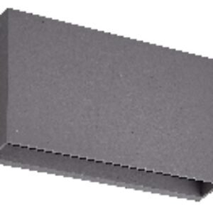 Απλικα LED UP & DOWN 2x6w 3000k Γκρι Πλαστικη