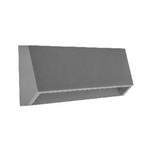 Απλικα LED 4W 3CCT Κυρτη Γκρι Πλαστικη DOWN