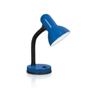 Φωτιστικό Γραφείου Μπλε Ε27 με Καλώδιο και Διακόπτη 17-00104-11