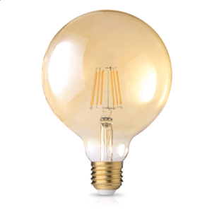 LED FILAMENT DIMABLE G125 GOLDEN E27 8W 2200k 720LM 360D ΦOSME