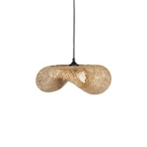 Φωτιστικό Οροφής Rattan Ø38x13cm E27 48-0010