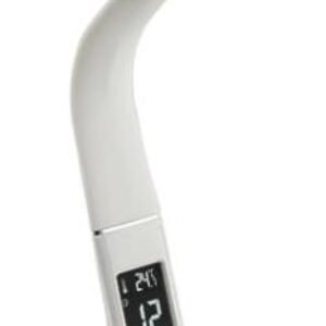 Φωτιστικό Γραφείου LED 10w Ιβουαρ Δερμα 4000k 3step Dim 350l Ωρα+alarm+θερμοκρασια 17-00143-30