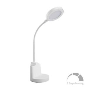 Φωτιστικό Γραφείου LED 7w Λευκό Στρογγυλό 3steps Dim 17-00114-1