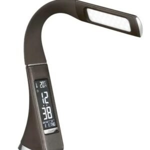 Φωτιστικό Γραφείου LED 10w Καφε 4000k 3step Dim 350l Ωρα+alarm+θερμοκρασια 17-00143-4