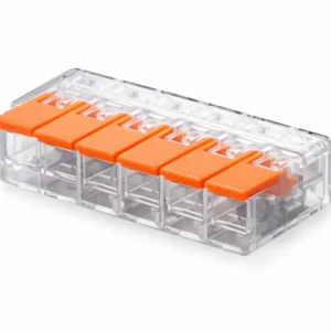 Σύνδεσμος τετραπλός ταχείας σύνδεσης καλωδίων 0.14 – 4 mm