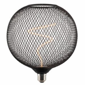 Λάμπα LED Metal Grid Black G200 Vortex 4.9W E27 Dimmable (1800K)