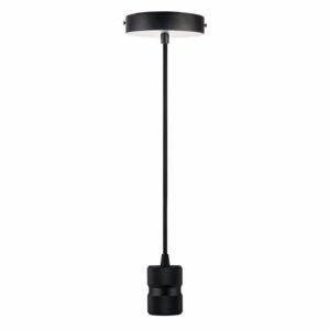 Φωτιστικό Οροφής BARREL E27 Black (Aluminum, 1.5m Cable)