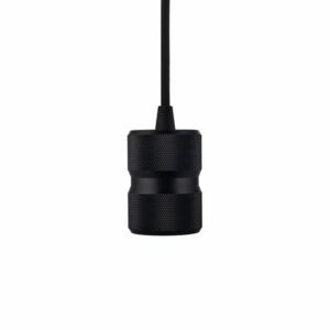 Φωτιστικό Οροφής BARREL E27 Black (Aluminum, 1.5m Cable)