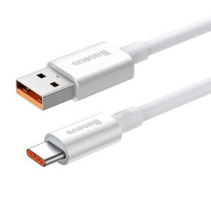 Baseus Καλώδιο USB σε USB-C Superior 100W 1m (Λευκό)
