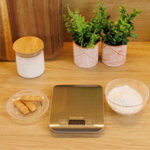 Eurolamp Ψηφιακή Ζυγαριά Κουζίνας Inox 5kg με LED Οθόνη – Κωδικός: 300-70010