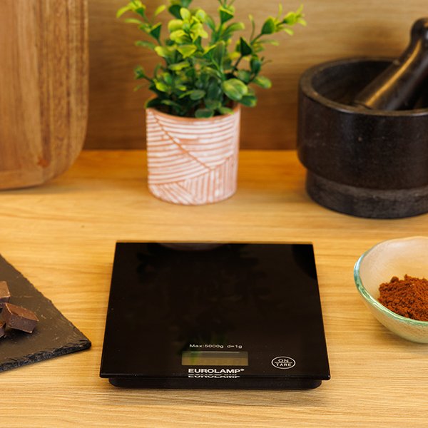 Eurolamp Ψηφιακή Ζυγαριά Κουζίνας 5kg με Γυάλινη Επιφάνεια & LED Οθόνη – Κωδικός: 300-70038 - Image 4