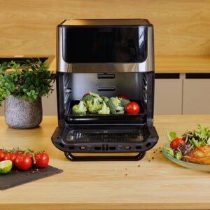 Eurolamp Φριτέζα Αέρος XXL 12L 1800W με Ψηφιακή Οθόνη & Παράθυρο Παρατήρησης – Κωδικός: 300-70044