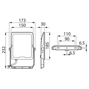Philips Προβολέας LED 50W All-In Multi-CCT IP65 | 230V