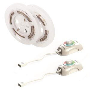 Eurolamp Ταινία LED SMD 12 V RGB IP65 Συσκευασία 2 × 1.5 m — 145-70022