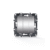 PRIME Διακοπτης Τριπλος Απλος με Βιδα 1+1+1p 10AX 250VAC IP20 MAT Αλουμινιο 1000110503