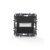 PRIME Μπουτον Επιγραφης & LED Λυχνια (12vac) με Κλιπ 1P 10A 250VAC IP20 MAT Ανθρακι 1000112105