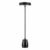 Φωτιστικό Οροφής BULLET E27 Black (Aluminum, 1.5m Cable)